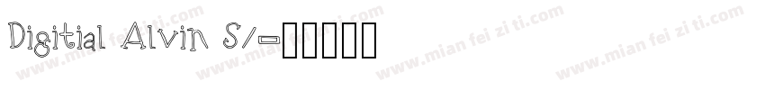 Digitial Alvin S1字体转换